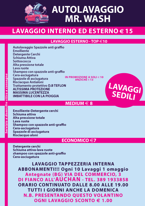 Servizi di Lavaggio Auto a domicilio: scopri dettagli e prezzi